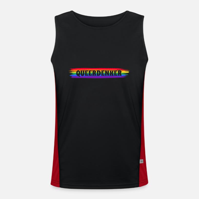 Queer Thinker Men's Functional Contrast Tank Top 
