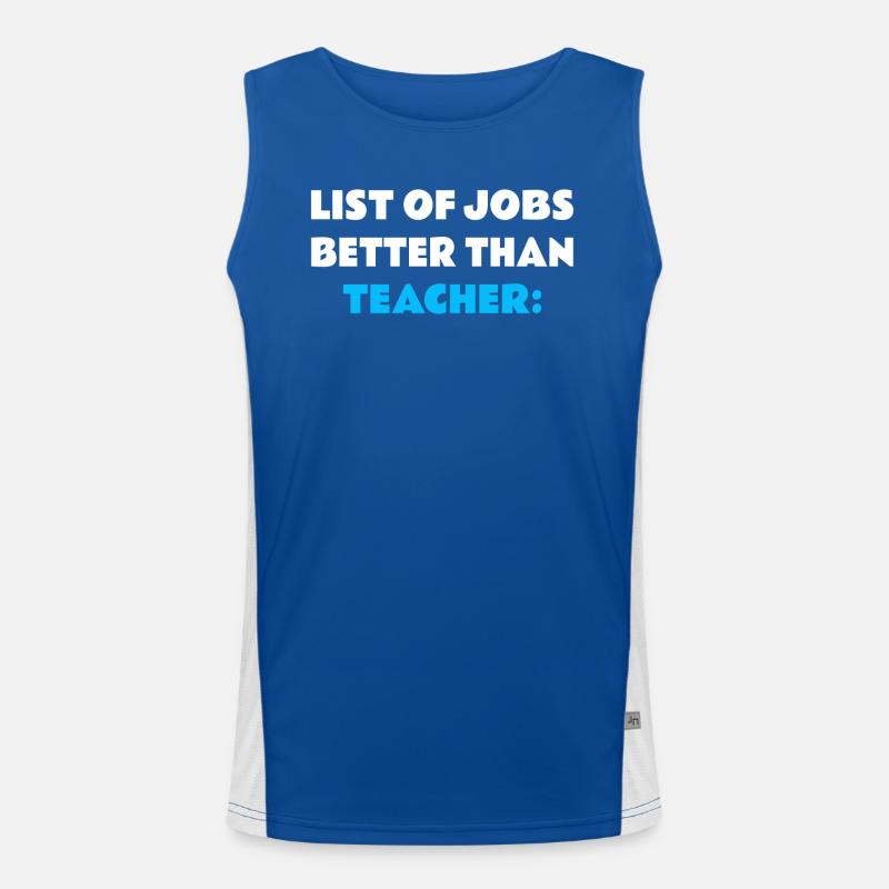 Profession d’enseignant Débardeur respirant contrasté Homme 