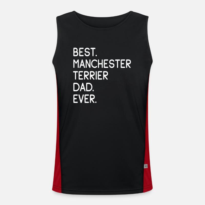 Manchester Terrier Funktionelles Kontrast-Tank Top für Männer 