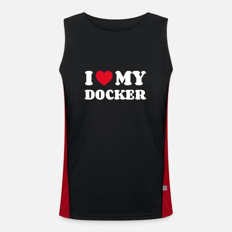 J’adore mon Docker Débardeur respirant contrasté Homme 