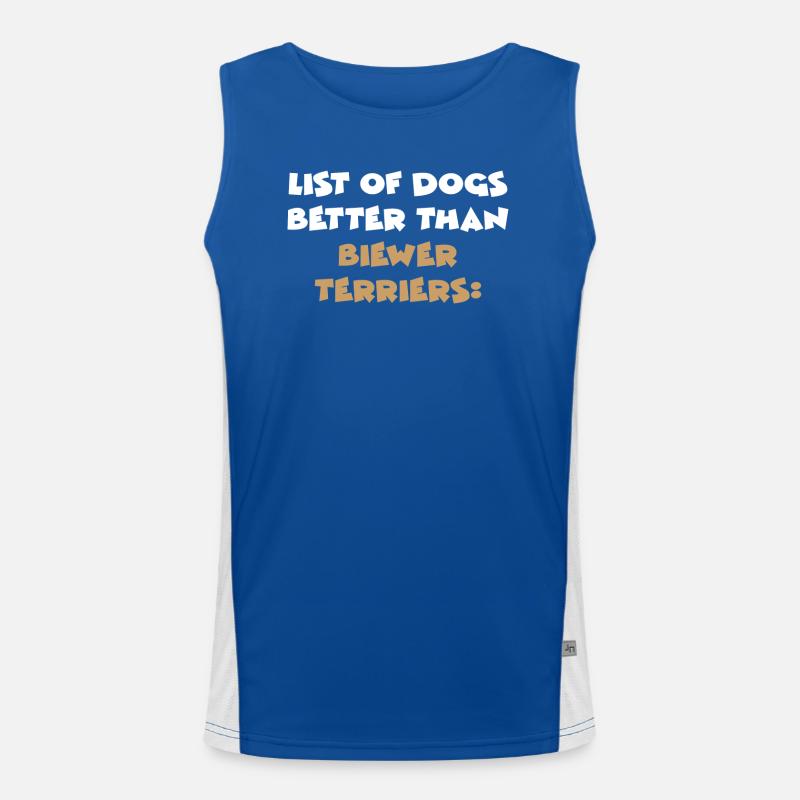 Biewer Terrier Débardeur respirant contrasté Homme 