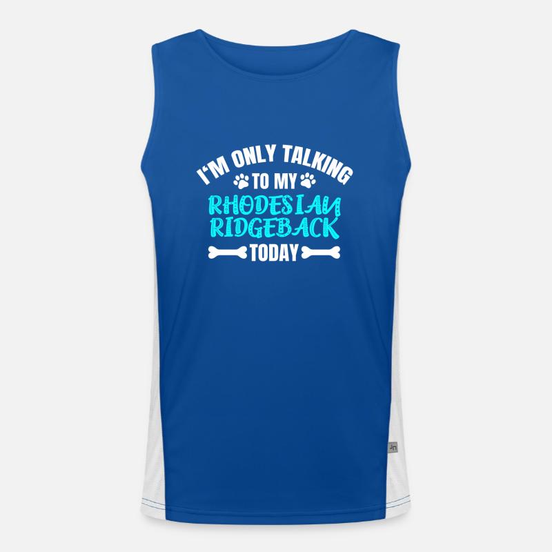 Rhodesian Ridgeback Men's Functional Contrast Tank Top 