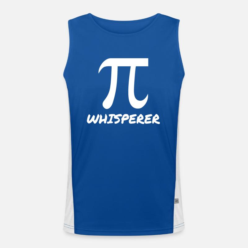 Mathelehrer Mathematiker Pi Flüsterer Funktionelles Kontrast-Tank Top für Männer 