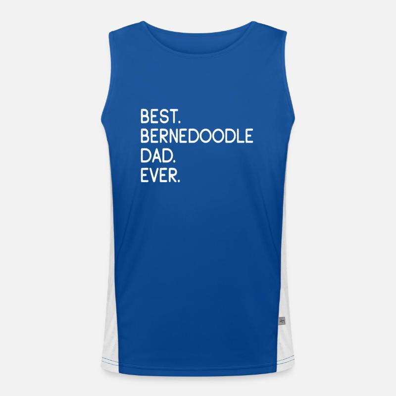 Bernedoodle Bernese Mountain Poo Men's Functional Contrast Tank Top 
