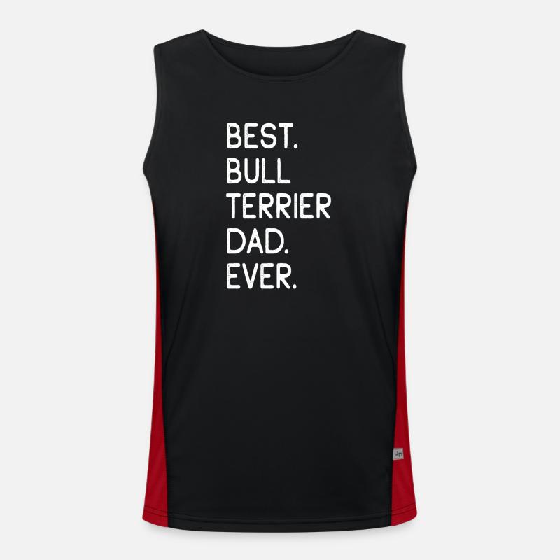 Bullterrier Bull Terrier Funktionelles Kontrast-Tank Top für Männer 