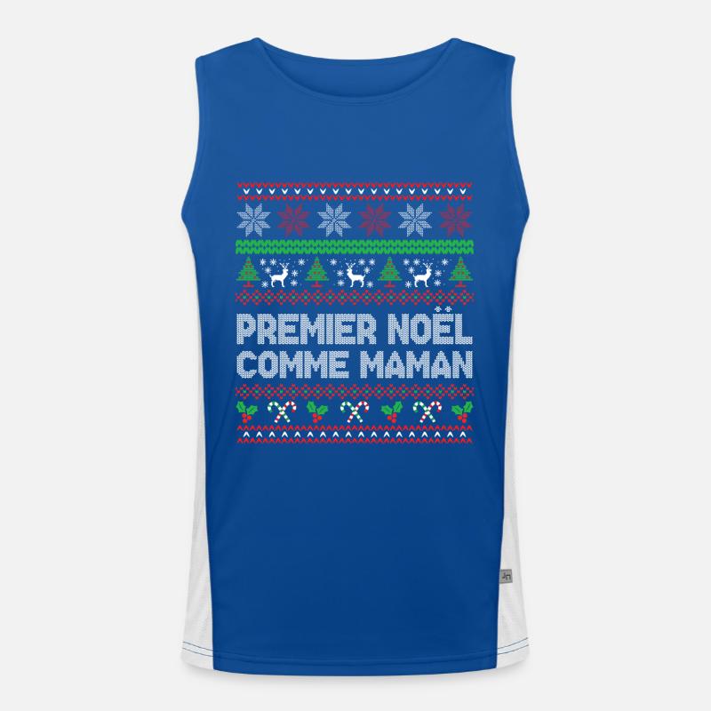 Premier Noël Comme maman Débardeur respirant contrasté Homme 