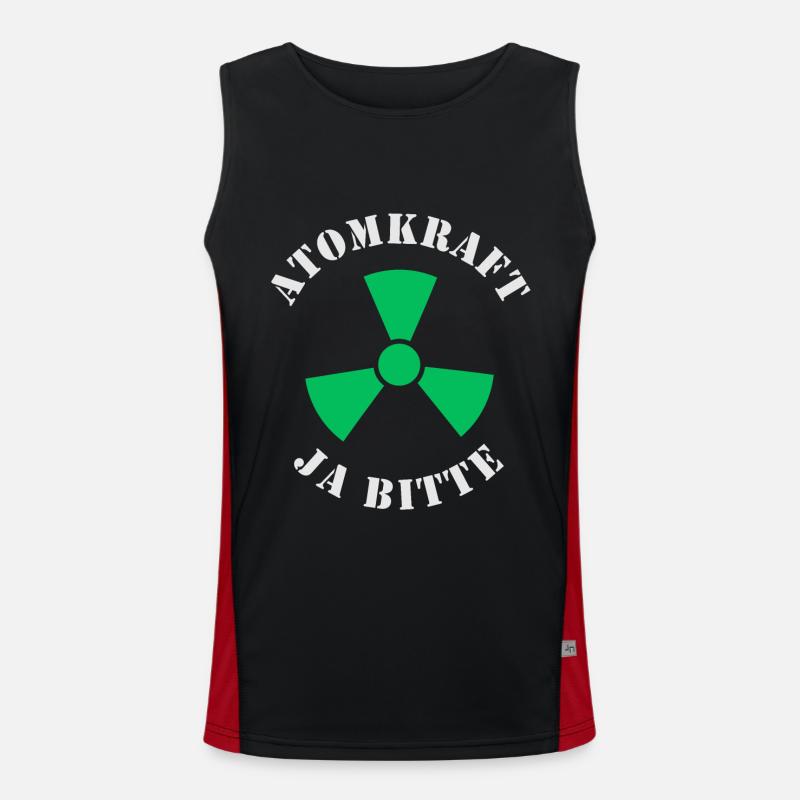 Atomkraft, Ja bitte Funktionelles Kontrast-Tank Top für Männer 