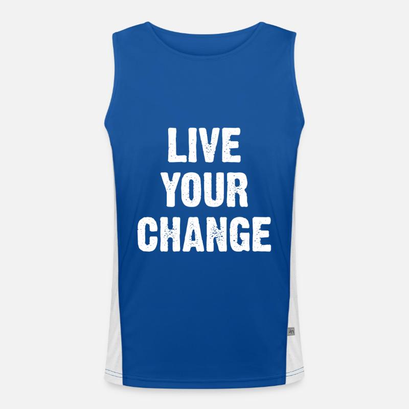 Live Your Change Men's Functional Contrast Tank Top 