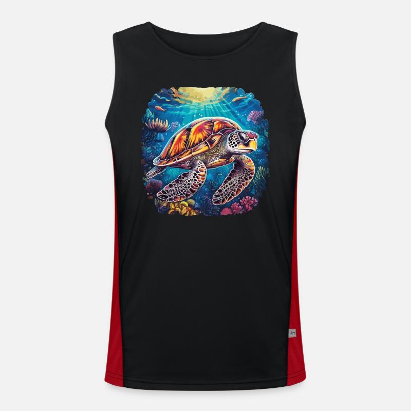 Harmonious Underwater Sonata Men's Functional Contrast Tank Top 