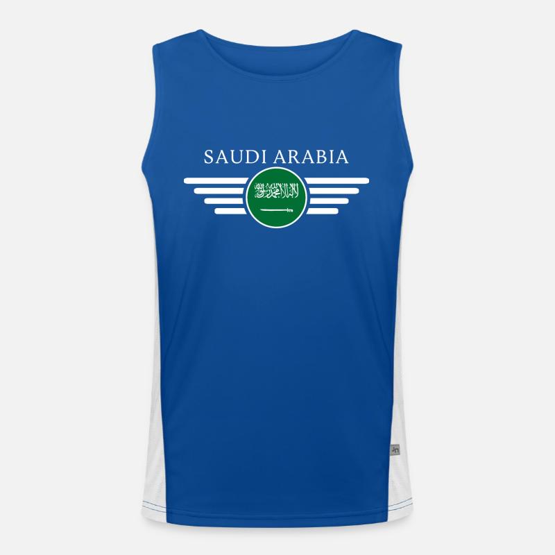 Saudi Arabia Desert Magic Style Design T-Shirt Men's Functional Contrast Tank Top 