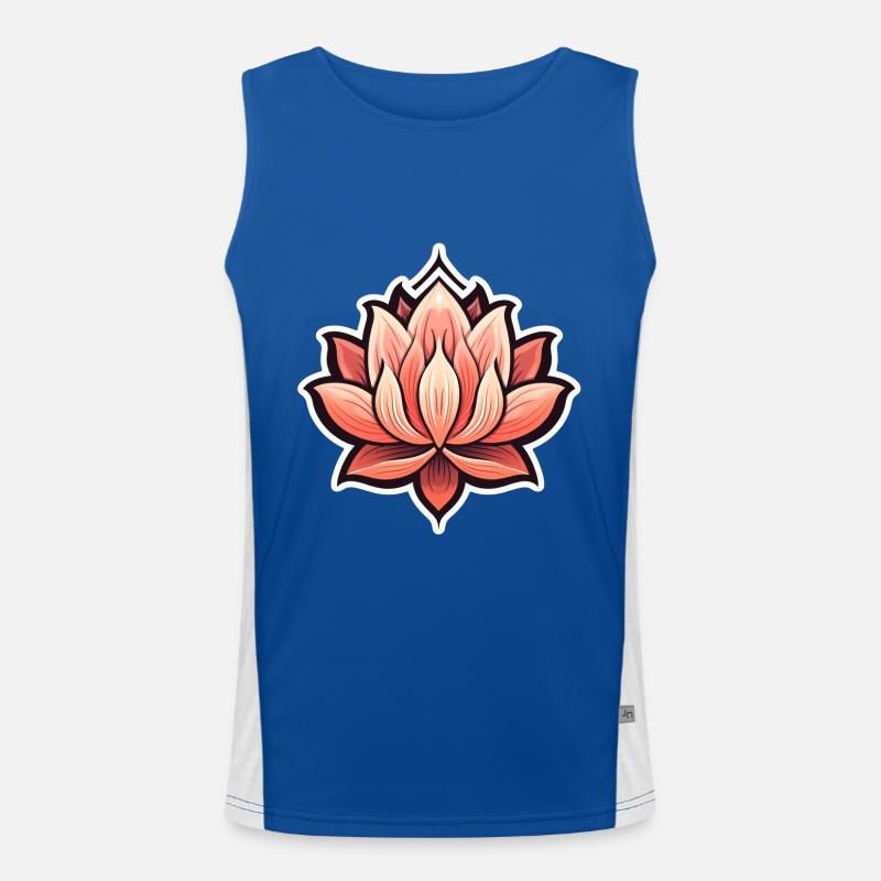 Lotus Funktionelles Kontrast-Tank Top für Männer 