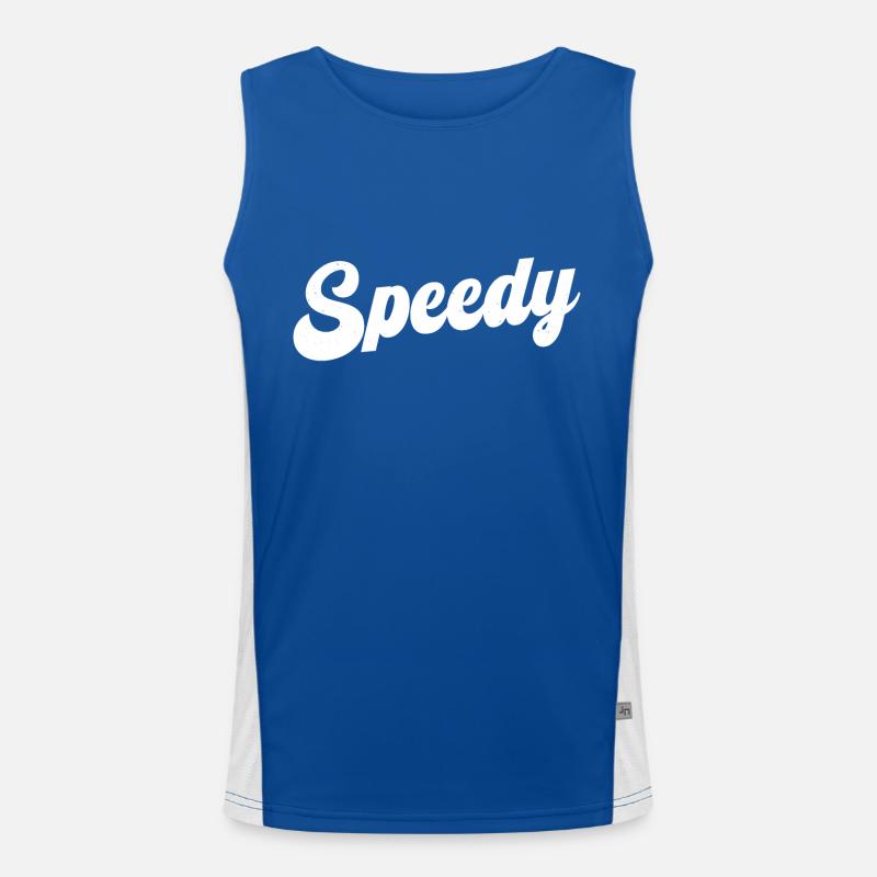 Schnell Funktionelles Kontrast-Tank Top für Männer 