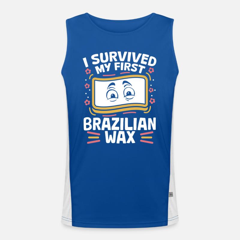 Körperwachs Brasilianisches Wachs Haarentfernung Funktionelles Kontrast-Tank Top für Männer 