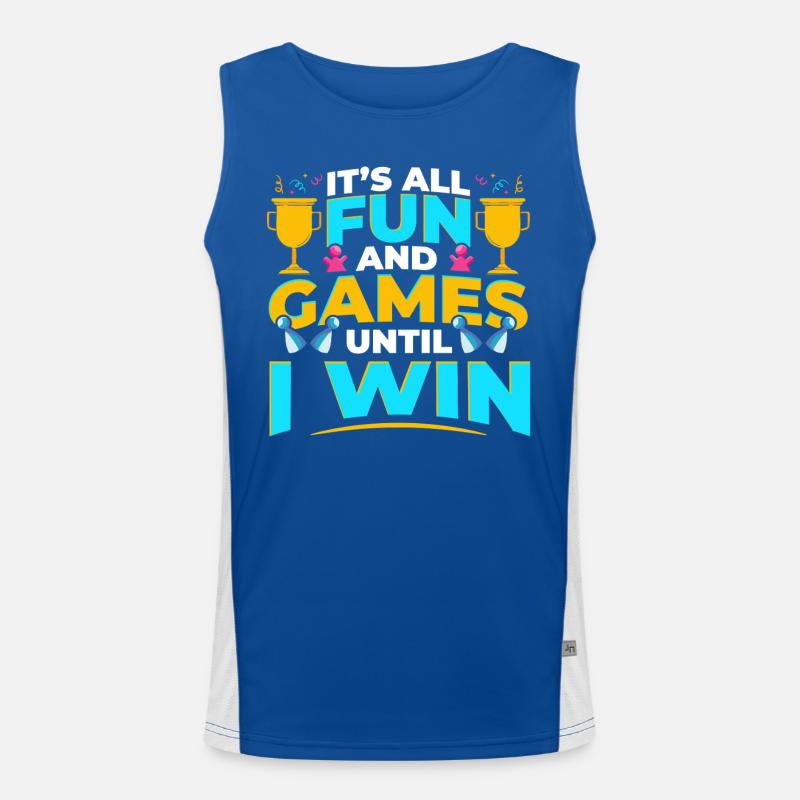 Brettspiele Win Game Night Winning Funktionelles Kontrast-Tank Top für Männer 