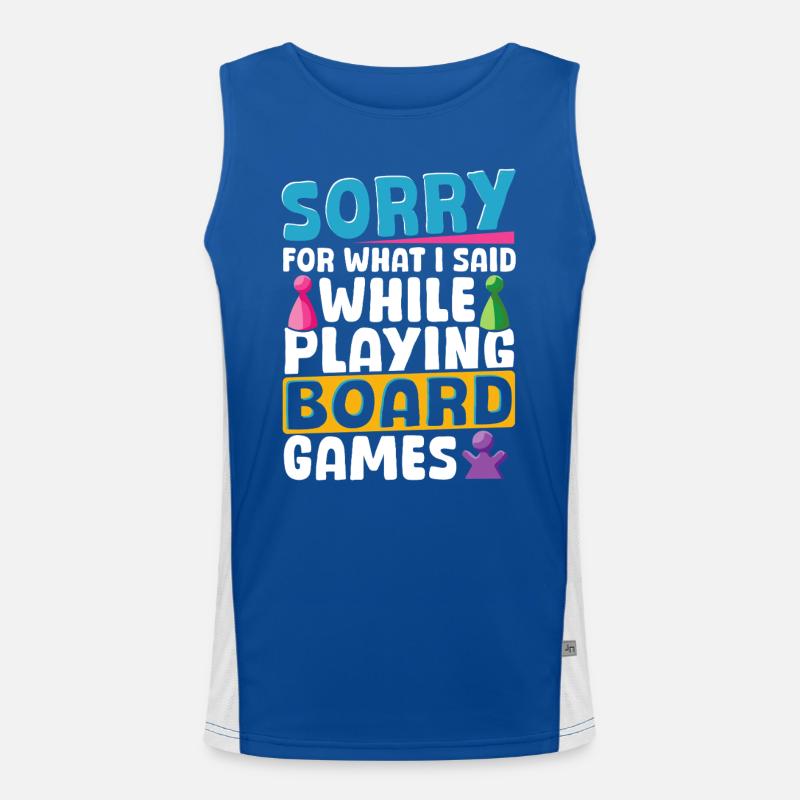 Playing Board Games Board Game Men's Functional Contrast Tank Top 