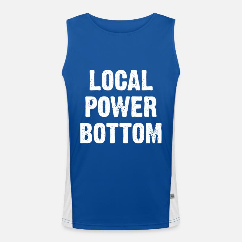 Local Power Bottom Men's Functional Contrast Tank Top 