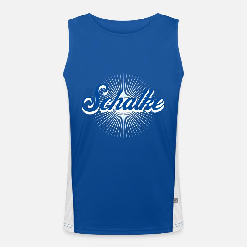 Schalke Funktionelles Kontrast-Tank Top für Männer 