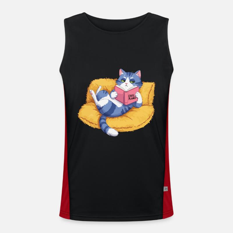 Evil Cat Men's Functional Contrast Tank Top 