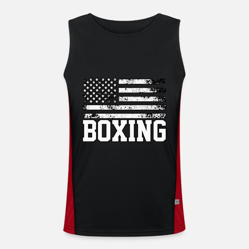 Boxen Funktionelles Kontrast-Tank Top für Männer 