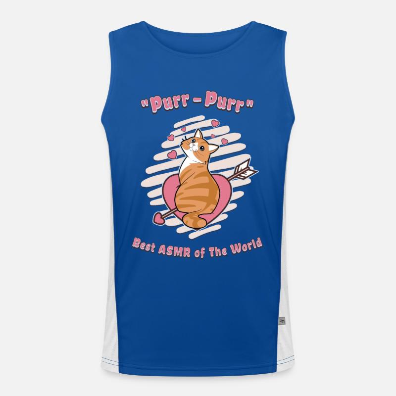ASMR CAT Funktionelles Kontrast-Tank Top für Männer 