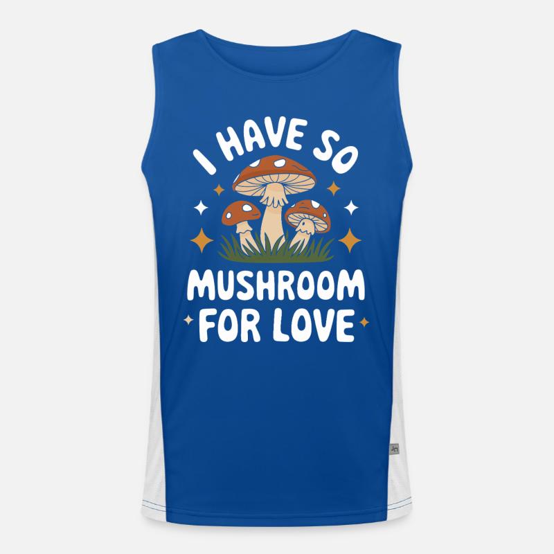 Pilz Pilze Funghi Champignon Funktionelles Kontrast-Tank Top für Männer 