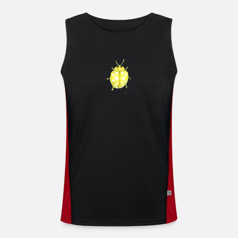 sechzehnfleckiger pilz marienkäfer Funktionelles Kontrast-Tank Top für Männer 