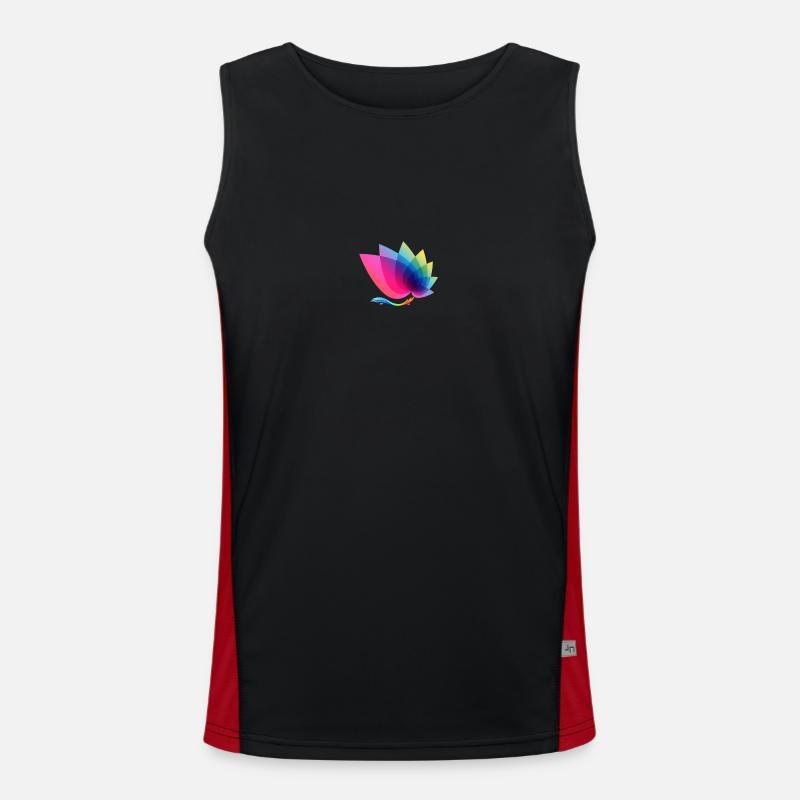 Abstrackt Funktionelles Kontrast-Tank Top für Männer 
