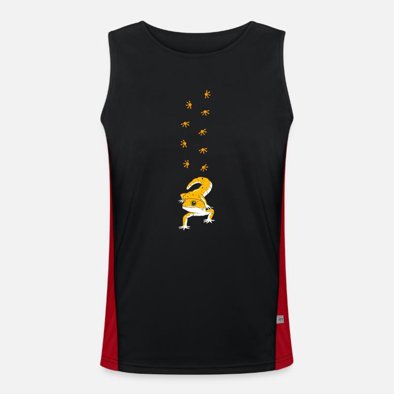 Leopard Gecko Men's Functional Contrast Tank Top 