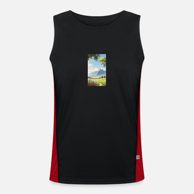 Paysage Débardeur respirant contrasté Homme 