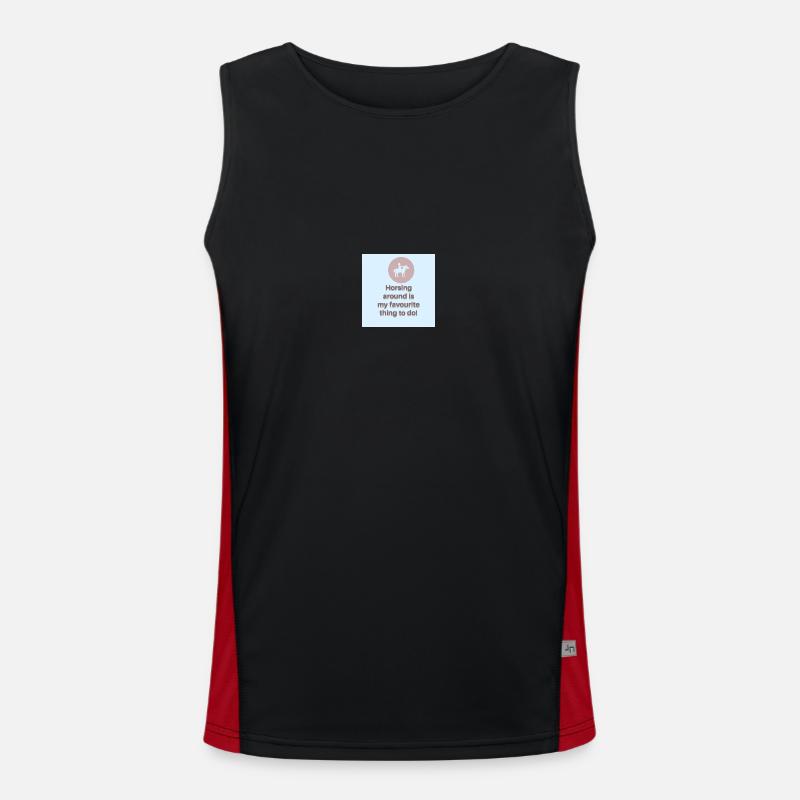 Herumhorchen Funktionelles Kontrast-Tank Top für Männer 