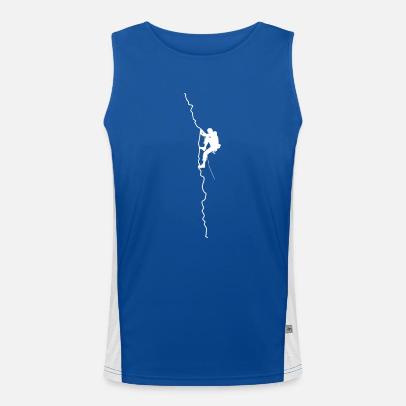 Mountaineering Climbing Mountains Men's Functional Contrast Tank Top 