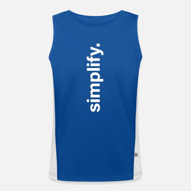 simplify Funktionelles Kontrast-Tank Top für Männer 