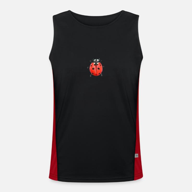 siebenpunkt marienkäfer Funktionelles Kontrast-Tank Top für Männer 