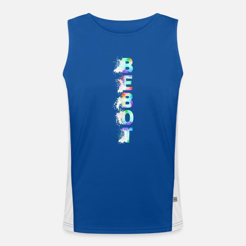 Bebot mit Effekt Funktionelles Kontrast-Tank Top für Männer 