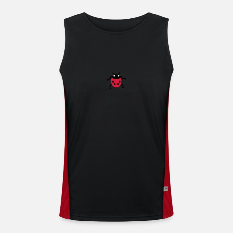 Marienkäfer / ladybug (3c) Funktionelles Kontrast-Tank Top für Männer 