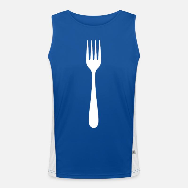Coole Gabel Silhouetten Design Funktionelles Kontrast-Tank Top für Männer 