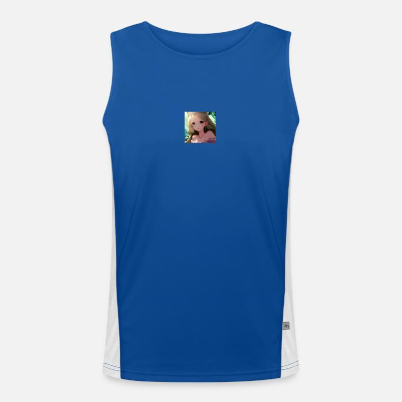 a Prinzessin in small Funktionelles Kontrast-Tank Top für Männer 