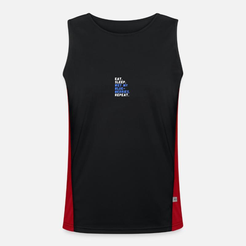 Bessen plukken Functionele contrasterende tanktop voor mannen 