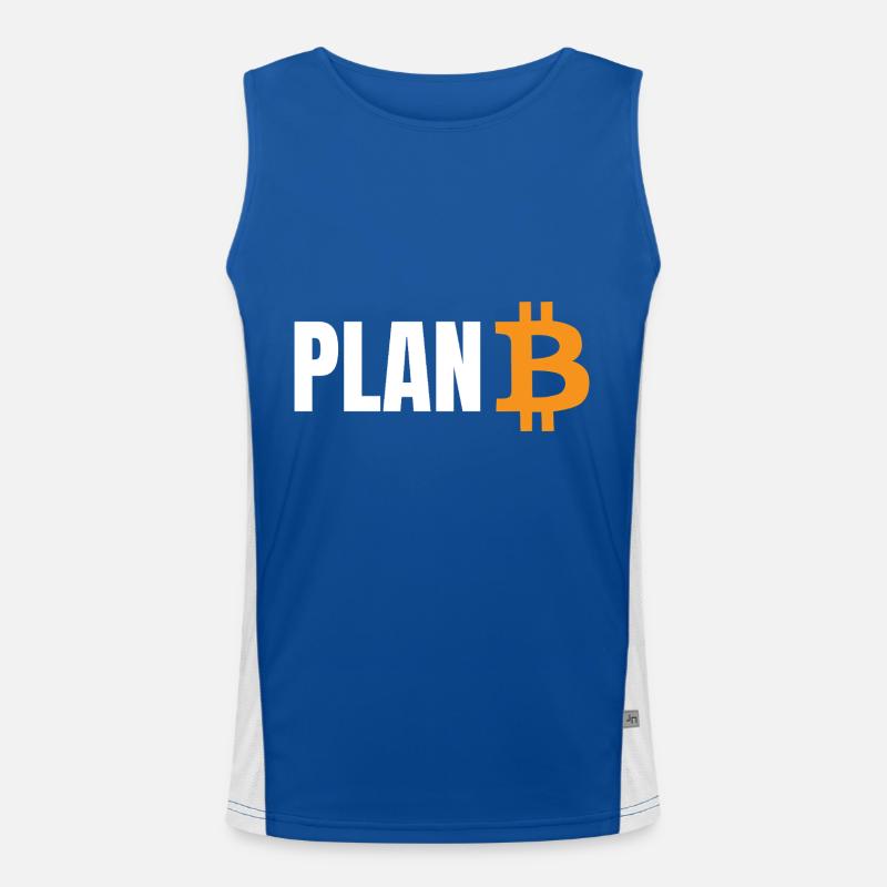Plan B Bitcoin Men's Functional Contrast Tank Top 