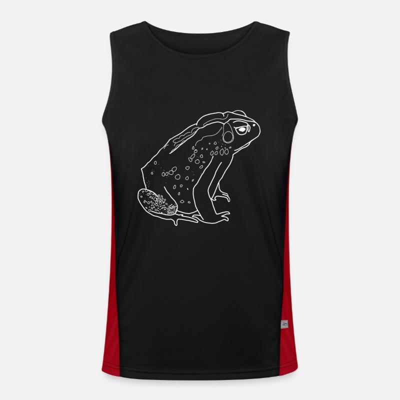toad - Men's Functional Contrast Tank Top  - black/red