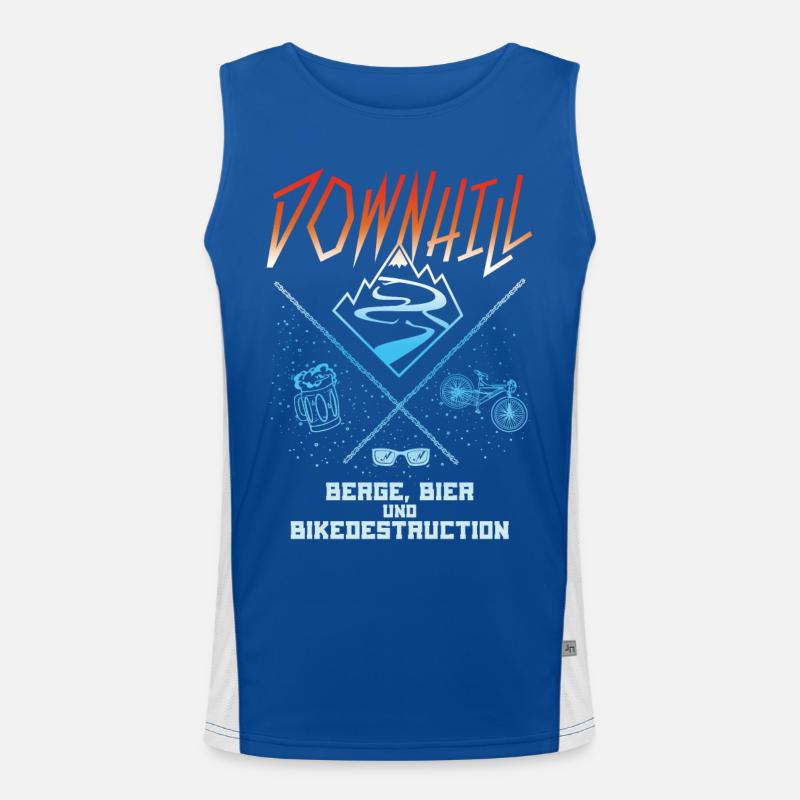 downhill Funktionelles Kontrast-Tank Top für Männer 