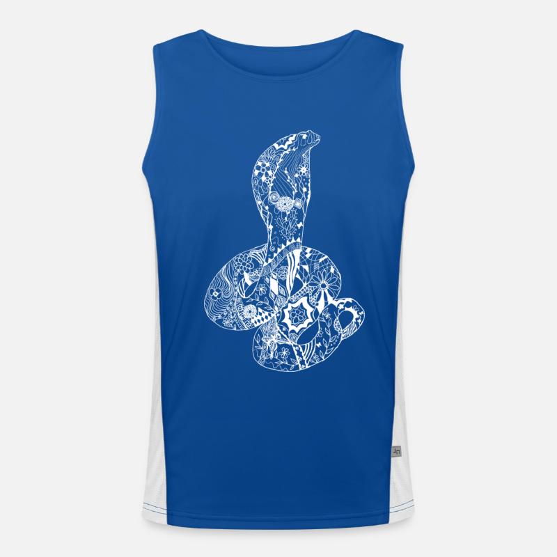 Patchwork Cobra Men's Functional Contrast Tank Top 