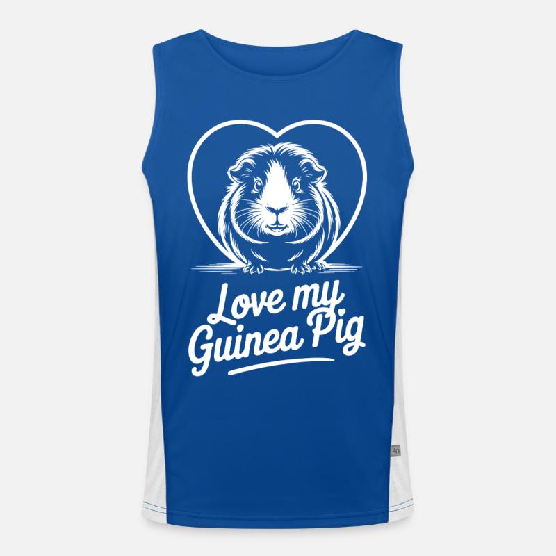Amour Cochon d’Inde Motif Coeur Débardeur respirant contrasté Homme 