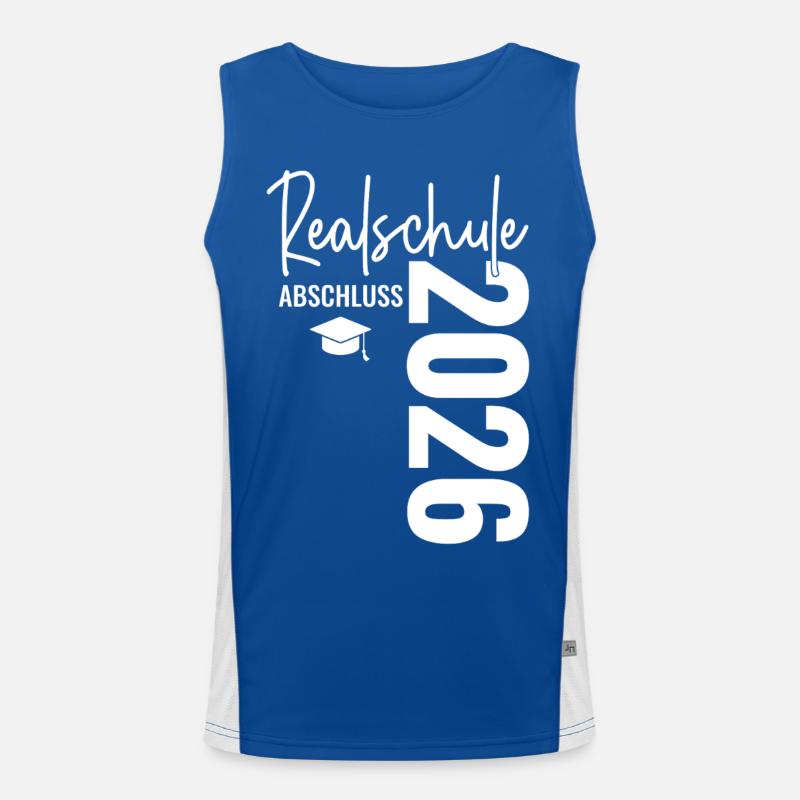 Realschule Abschluss - Realschulabschluss 2026 Funktionelles Kontrast-Tank Top für Männer 