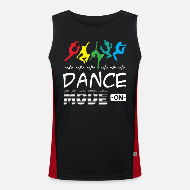 Dance Mode On Funktionelles Kontrast-Tank Top für Männer 