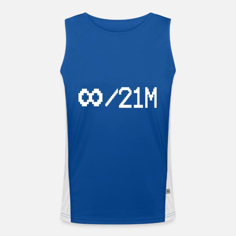 Bitcoin 21 Million Men's Functional Contrast Tank Top 