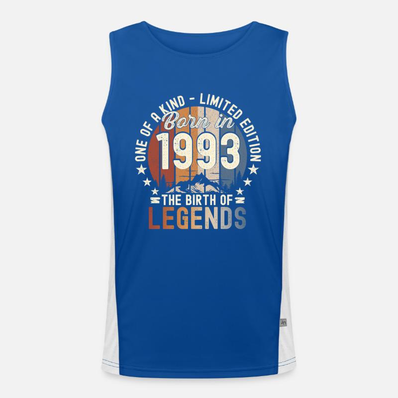 Legendary since 1993 29th birthday gift Awesome Men's Functional Contrast Tank Top 