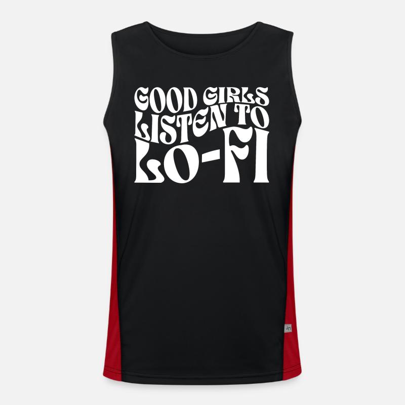 Mädchen Lofi B Funktionelles Kontrast-Tank Top für Männer 
