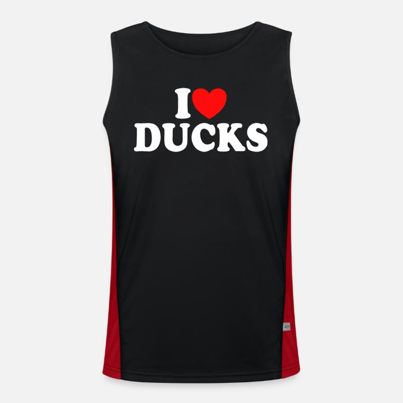 J'aime Les Canards - J'adore Les Canards Débardeur respirant contrasté Homme 