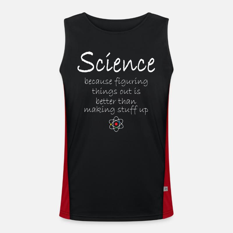 Science is Better Funktionelles Kontrast-Tank Top für Männer 
